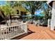 Outdoor patio featuring a deck, table seating and a gazebo at 8642 Mallard Reserve Dr # 203, Tampa, FL 33614