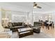 Comfortable living room with neutral colors, stylish furnishings, and a view of the dining room at 12760 Indian Rocks Rd # 532, Largo, FL 33774