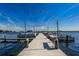 Boat dock in a waterfront community, providing access to boating and water activities under a clear blue sky at 196 Philadelphia Blvd # 10, Palm Harbor, FL 34684