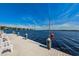 Scenic waterfront view from a community dock with benches and easy lake access at 196 Philadelphia Blvd # 10, Palm Harbor, FL 34684