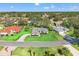 A bird's eye view featuring the property and surrounding neighborhood at 9665 Southern Belle Dr, Weeki Wachee, FL 34613