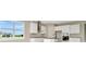 Stylish kitchen features white cabinets, stainless steel appliances, and a center island at 10432 Torchwood Sea Way, San Antonio, FL 33576