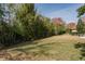Expansive backyard has lush trees, offering a private and serene outdoor space at 10537 Greensprings Dr, Tampa, FL 33626