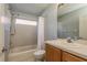 Bathroom featuring a shower-tub combination at 10537 Greensprings Dr, Tampa, FL 33626