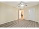 Bedroom boasts plank floors and easy access to the rest of the house at 11200 102Nd Ave # 16, Seminole, FL 33778