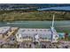 Aerial shot of Portside Condominiums highlighting waterfront location, pool and tropical landscaping at 18325 Gulf Blvd # 509, Redington Shores, FL 33708