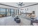 Spacious living area with water views, modern furnishings, and abundant natural light at 201 Punta Vista Dr, St Pete Beach, FL 33706