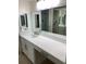 Bright bathroom with a modern vanity and a large mirror at 2413 Bayshore Blvd # 205, Tampa, FL 33629