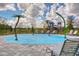 Community splash pad with water features, seating, and a play structure at 32960 Regent Canal St, Wesley Chapel, FL 33545
