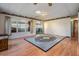 Open living room with sliding glass door and lots of natural light at 36936 Kay Ave, Zephyrhills, FL 33542