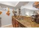 Spacious kitchen with granite countertops and stainless steel appliances at 406 W Azeele St # 103, Tampa, FL 33606