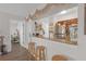 Kitchen view, countertop with bar stool seating at 406 W Azeele St # 103, Tampa, FL 33606