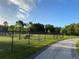 Spacious dog park with green grass and mature trees, providing a secure area for dogs to play and exercise at 4326 Great Lakes N Dr, Clearwater, FL 33762