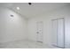 Bedroom with neutral walls, marble flooring, ceiling fan, and closet space at 4331 Kipling Ave, Plant City, FL 33566