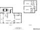 Detailed floorplan showcasing the layout of the home's two floors, including room dimensions and features at 6233 Dewdrop Way # 6233, Tampa, FL 33617