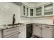 Updated kitchen with stainless steel appliances, granite countertops, and white subway tile backsplash at 7034 Southwind Dr, Hudson, FL 34667