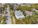 Aerial view of a two-story house with gray roof and a front porch at 709 W Azeele St, Tampa, FL 33606
