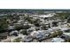 Picturesque aerial shot of a quiet neighborhood with mature trees, community parks, and convenient city access at 7144 Fairfax Dr, Port Richey, FL 34668