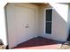 Garage doors and window, exterior view at 104 Gloucester Blvd # 340, Sun City Center, FL 33573