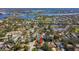 Gorgeous aerial view of a home in a desirable neighborhood close to the water and community recreational areas at 1514 River Ct, Tarpon Springs, FL 34689