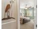 Tastefully decorated bedroom, well lit and inviting at 1514 River Ct, Tarpon Springs, FL 34689