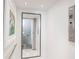 Modern home elevator, offering convenient access between floors, and elevator call buttons at 19915 Gulf Blvd # 704, Indian Shores, FL 33785