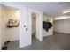 Large storage room in the garage with storage racks and cubbies for organizing beach gear at 19915 Gulf Blvd # 704, Indian Shores, FL 33785