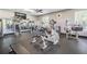 Well-equipped fitness center with modern weight machines and mirrors at 29443 Zeller Ave, San Antonio, FL 33576