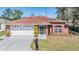 Charming single-story brick home featuring a two-car garage and well-maintained landscaping at 29443 Zeller Ave, San Antonio, FL 33576