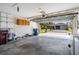 Spacious two-car garage offers ample storage space and convenient access to the outdoors at 29443 Zeller Ave, San Antonio, FL 33576