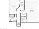 Floor plan displaying the layout of the second floor featuring two bedrooms and two baths at 303 Grand Ave, Brooksville, FL 34604
