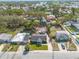 Aerial view of property showing house, garage, and neighborhood at 305 6Th Sw Ave, Largo, FL 33770