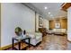 Comfortable lobby area featuring elegant seating, stylish decor, and unique tile flooring at 400 Island Way # 612, Clearwater Beach, FL 33767