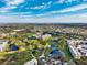 Sweeping aerial perspective shows the building surrounded by a golf course at 4240 Ironwood Cir # 404, Bradenton, FL 34209