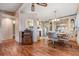 The living space features a comfortable dining area, showcasing the home's cohesive layout at 7133 El Matador St, Zephyrhills, FL 33541