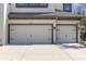 Attached three-car garage with ample parking space at 8414 Eagle Brook Dr, Land O Lakes, FL 34638