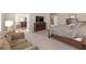 An expansive main bedroom that flows into the ensuite bathroom and features a walk-in closet at 8414 Eagle Brook Dr, Land O Lakes, FL 34638