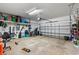 Spacious garage with ample storage shelving for tools and home equipment at 11517 Weston Course Loop, Riverview, FL 33579