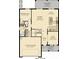 Floorplan layout displaying the first floor, including garage, Gathering room, kitchen, and bedrooms at 11720 Winterset Cove Dr, Riverview, FL 33579