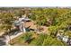 Aerial shot of a single-story home featuring a large backyard and mature trees at 3235 34Th N Ave, St Petersburg, FL 33713