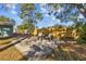 Backyard with outdoor seating and a fire pit, great for entertaining at 3235 34Th N Ave, St Petersburg, FL 33713