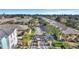 Wide shot of the Coquina Key Townhomes, which are professionally landscaped and include an attractive gated entrance at 3870 Island Way, St Petersburg, FL 33705