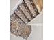 Close up of mosaic stairs with a geometric pattern at 3870 Island Way, St Petersburg, FL 33705