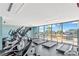 Workout in the community gym, featuring exercise bikes and treadmills with a great view at 6009 Sea Ranch Dr # 307, Hudson, FL 34667