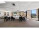 The meeting room features water views, tables, chairs, and decorations at 6279 Sun Blvd # 605, St Petersburg, FL 33715