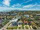 Aerial view of neighborhood highlighting the residential architecture, tree lined streets and landscaping at 735 Snell Isle Ne Blvd, St Petersburg, FL 33704