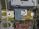 Aerial view of property, showcasing layout with patio, yard space, and surrounding neighborhood at 735 Snell Isle Ne Blvd, St Petersburg, FL 33704