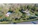 Expansive property with a well-maintained lawn, a large house, a barn, and ample parking space at 8946 Old Pasco Rd, Wesley Chapel, FL 33544