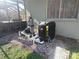 A close up shot of the pool equipment with the pool in the background at 8946 Old Pasco Rd, Wesley Chapel, FL 33544