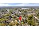 Beautiful aerial view of a home nestled in a lush, green landscape with mature trees and neighborhood surroundings at 1212 E Crawford St, Tampa, FL 33604